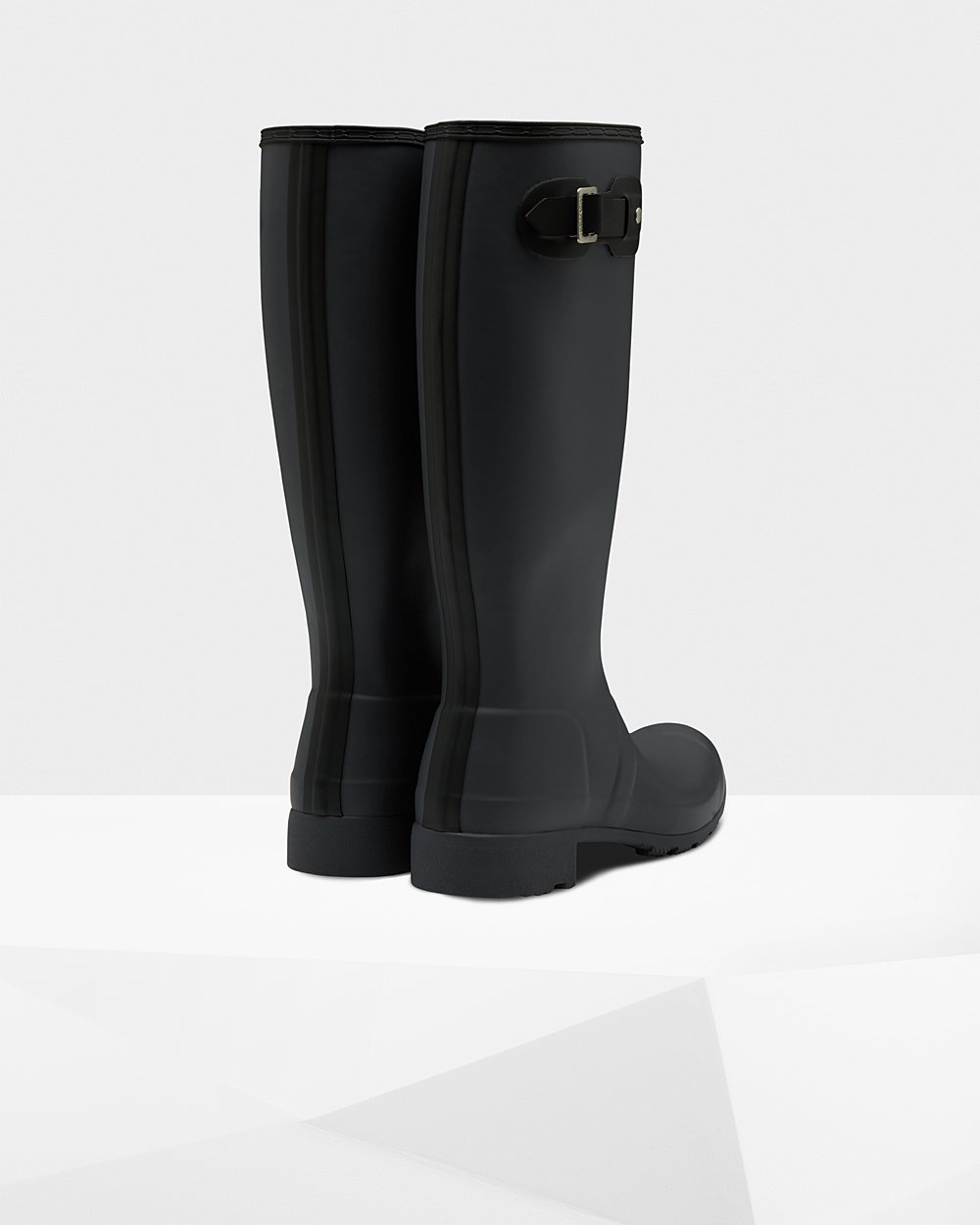 Hunter Mujer Original Tour Foldable - Botas de Lluvia Negras - 548-QNAMCF